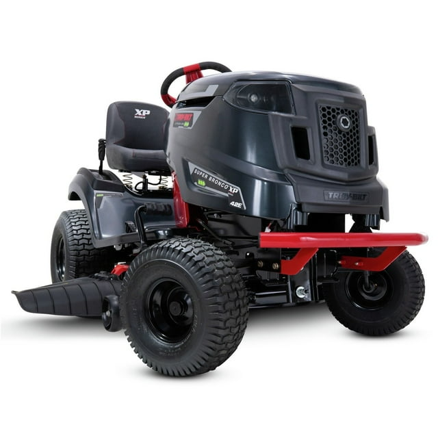 zymove-product-25-image-1.png Troy-Bilt Bronco 42E XP Electric Riding Lawn Tractor, 42 in. Deck, 56V MAX Battery - Image 1