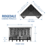 Backyard Discovery Ridgedale Steel Pergola with Built-In Conversation Seating - Image 4