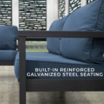 Backyard Discovery Ridgedale Steel Pergola with Built-In Conversation Seating - Image 3
