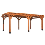Backyard Discovery Beaumont Cedar Pergola, 20 ft x 12 ft, with PowerPort