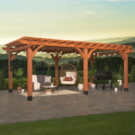 Backyard Discovery Beaumont Cedar Pergola, 20 ft x 12 ft, with PowerPort - Image 2