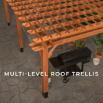 Backyard Discovery Beaumont Cedar Pergola, 20 ft x 12 ft, with PowerPort - Image 4